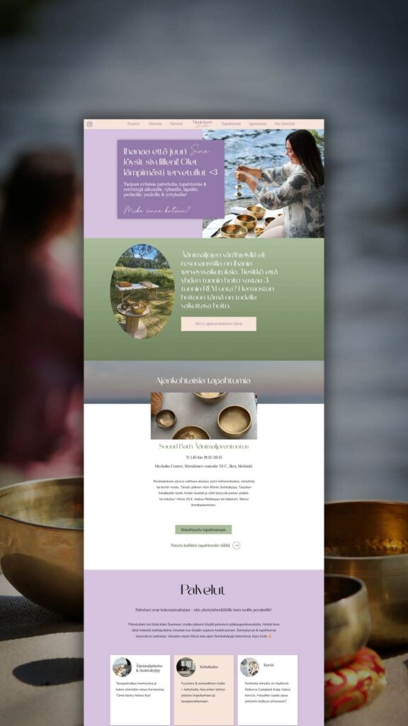 osa minusta sivua kuvana