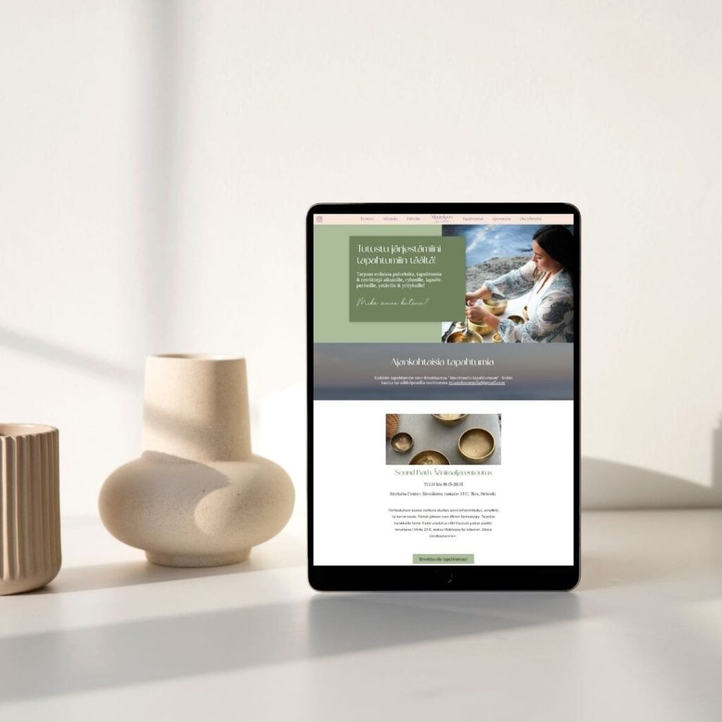 kuva tapahtumat sivusta tabletilla